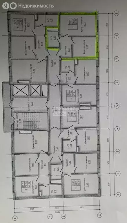 1-комнатная квартира: Нальчик, улица Байсултанова, 28 (44 м) - Фото 2