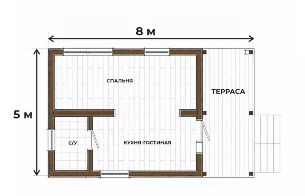 Дом в Пермский край, д. Большакино ул. Волшебная, 7 (40 м) - Фото 2