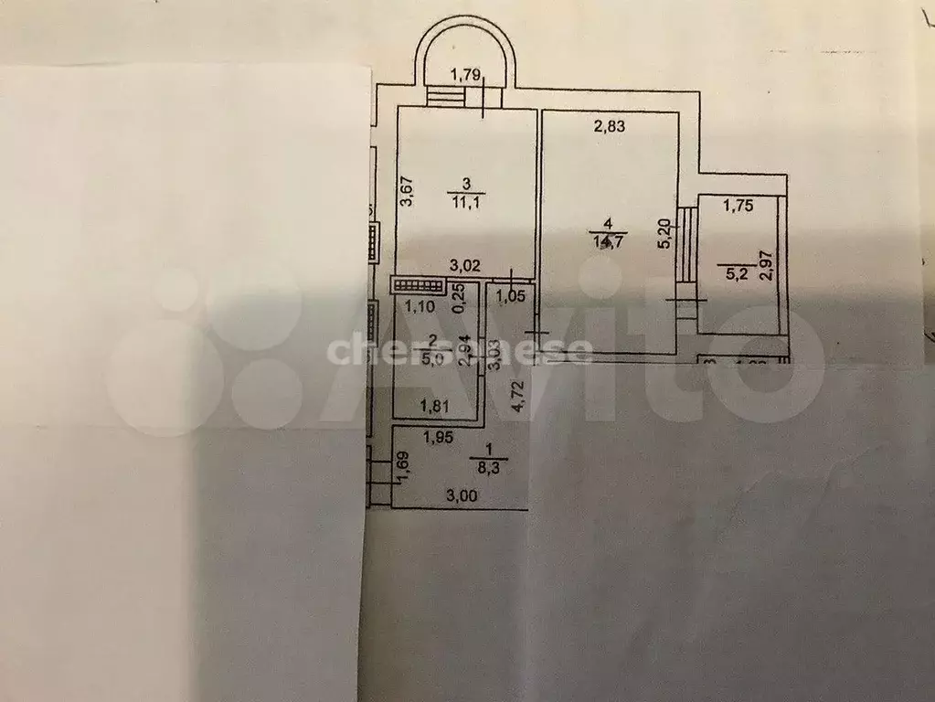 1-к. квартира, 47 м, 3/5 эт. - Фото 0