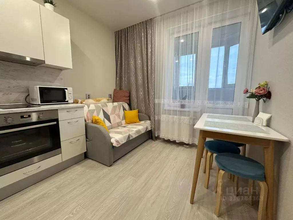 Квартира, 1 комната, 34.1 м - Фото 0