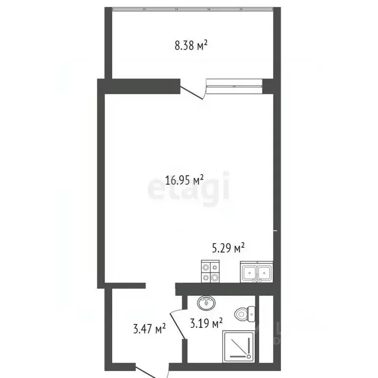 1-к кв. Крым, Алушта ул. Западная (37.4 м) - Фото 2