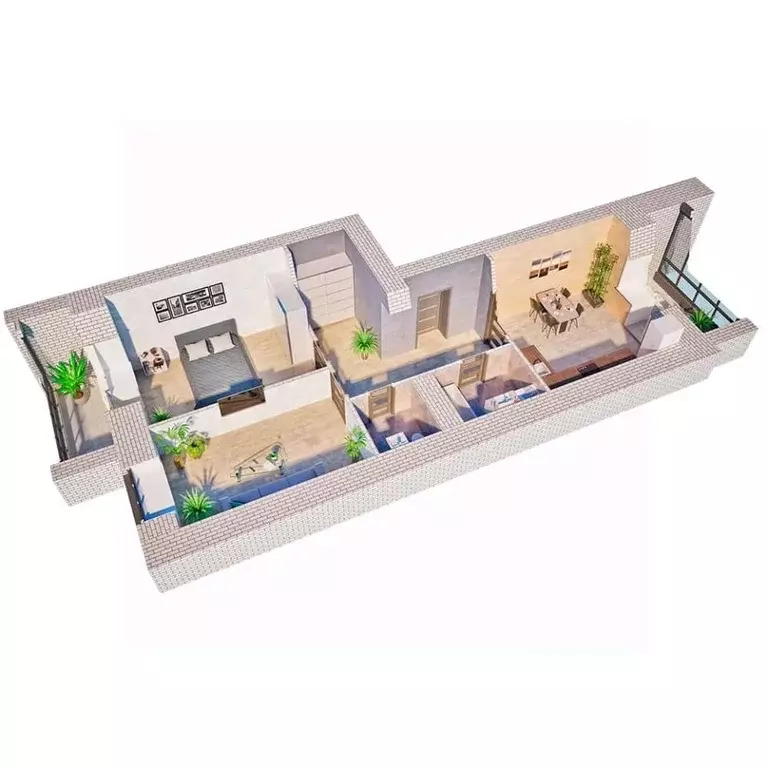 2-к кв. Амурская область, Благовещенск 187-й кв-л,  (69.7 м) - Фото 1