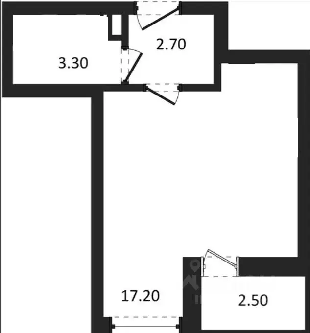 Студия Санкт-Петербург 1-й Предпортовый проезд, 1с1 (25.0 м) - Фото 1