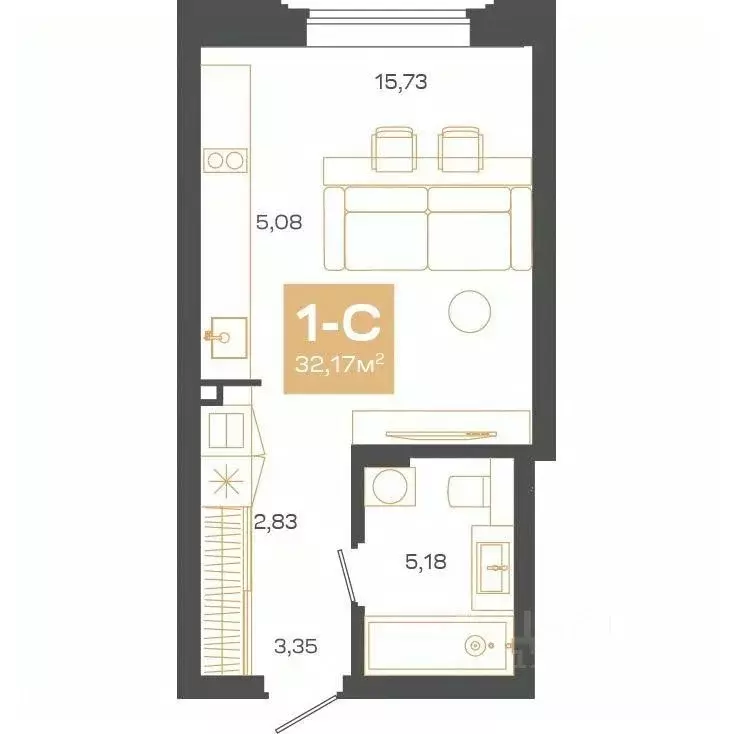 1-к кв. Новосибирская область, Новосибирск Академгородок мкр, ул. Мусы ... - Фото 1