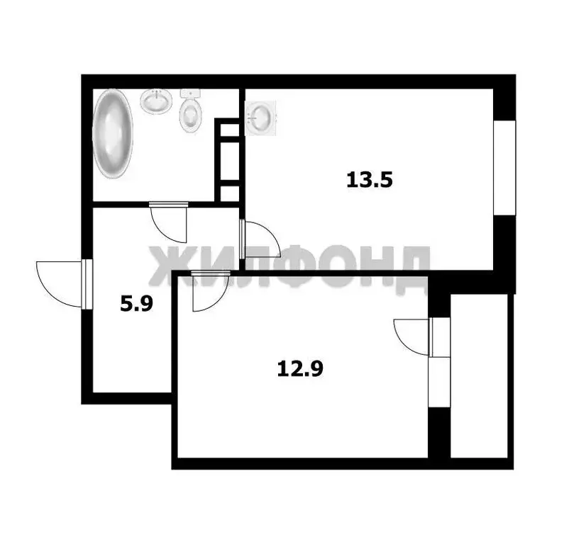 1-комнатная квартира: Новосибирск, Ипподромская улица, 12 (36.5 м) - Фото 0