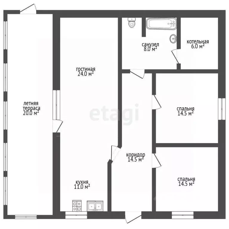 Дом в Пермский край, Чернушка Приуралье СНТ, 137 (91 м) - Фото 2