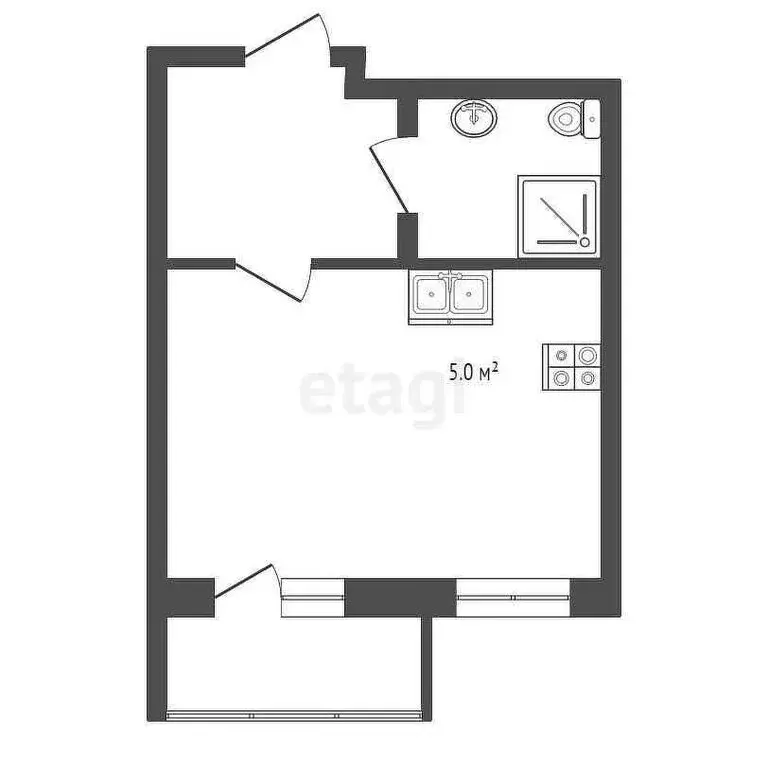 1-комнатная квартира: Сочи, улица Искры, 88с4 (28.7 м) - Фото 0