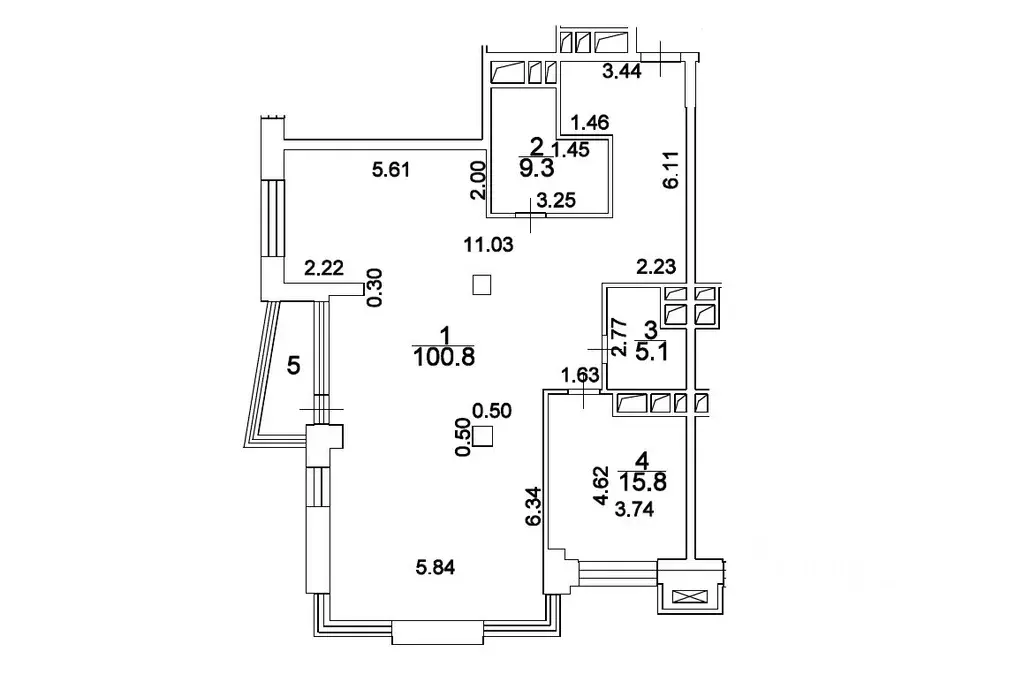 4-к кв. Москва Минская ул., 2 (131.0 м) - Фото 2