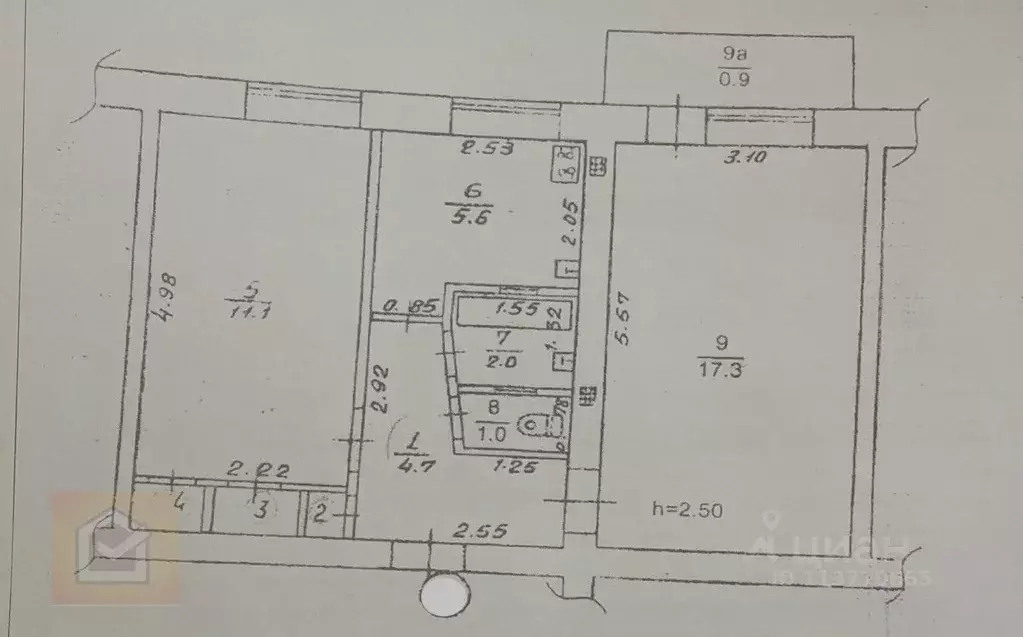 2-к кв. Крым, Саки ул. Строительная, 13 (42.7 м) - Фото 2