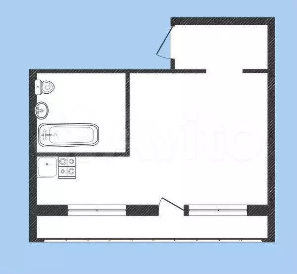 Квартира-студия, 25,7 м, 7/9 эт. - Фото 0