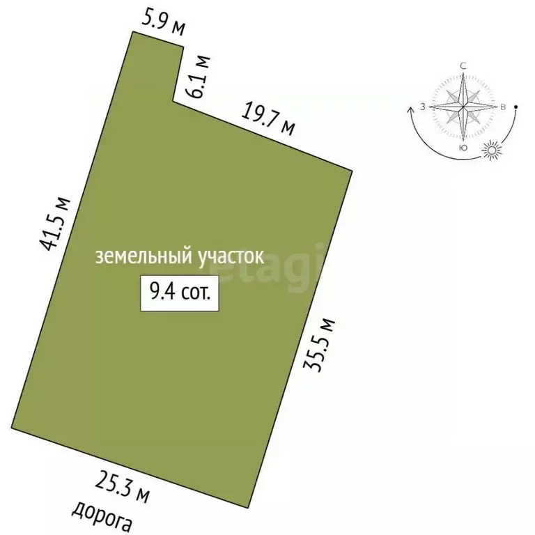 Участок в Саха (Якутия), Якутск городской округ, с. Владимировка  ... - Фото 2