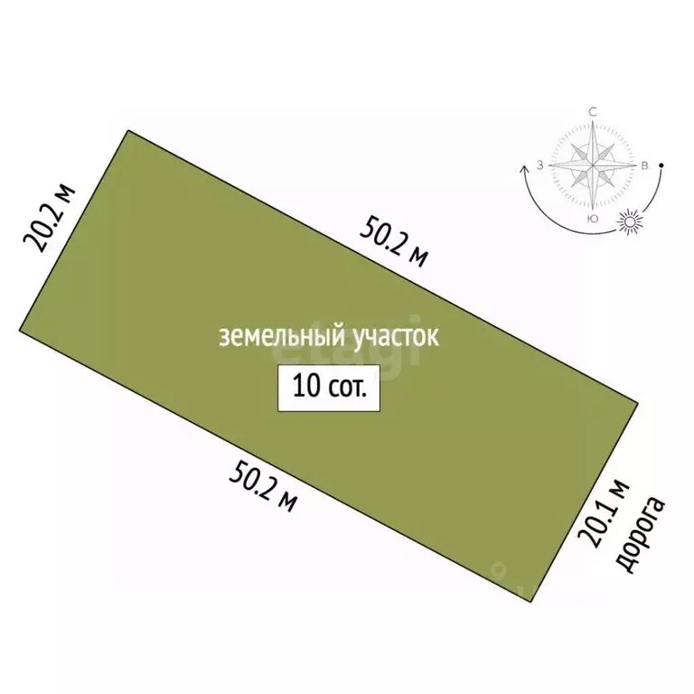 Участок в Мордовия, Саранск  (10.0 сот.) - Фото 1