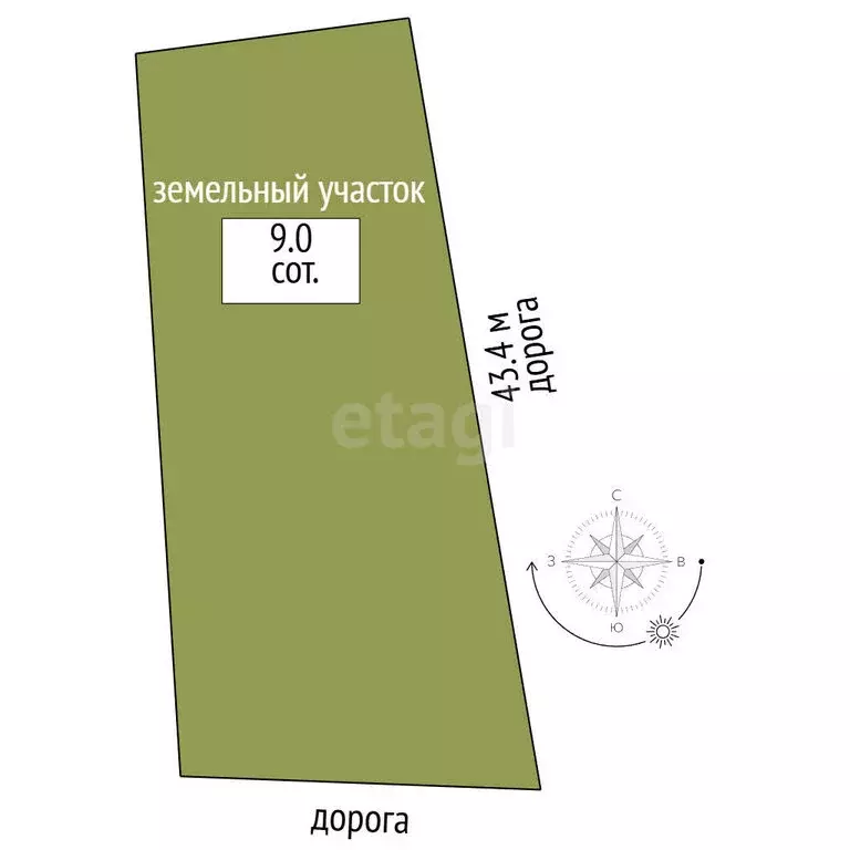 Участок в Тобольск, улица Дзержинского (9 м) - Фото 1