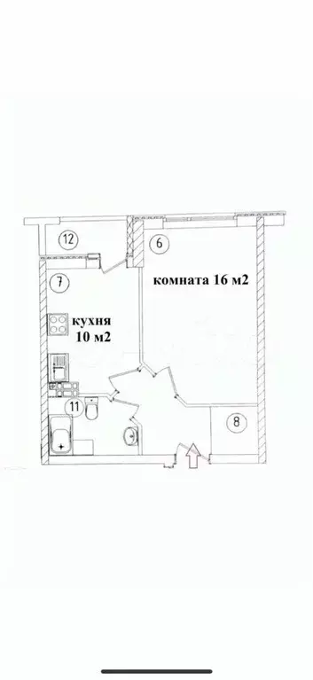 1-к кв. Свердловская область, Екатеринбург ул. Миасская, 12 (36.0 м) - Фото 1