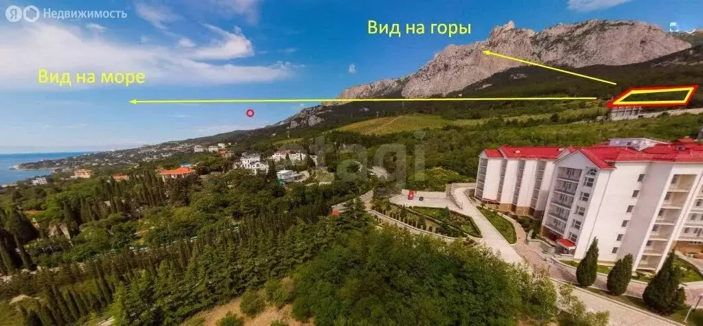 Участок в посёлок городского типа Кореиз, Севастопольское шоссе (21.2 ... - Фото 1