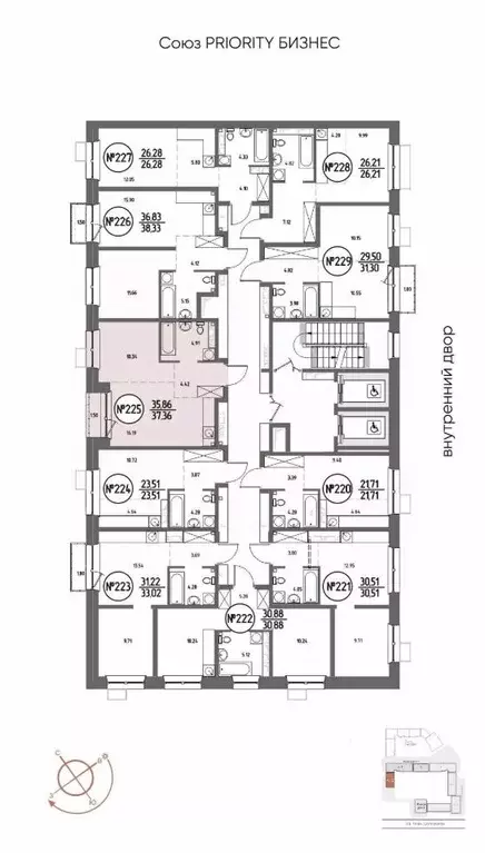 1-к кв. Иркутская область, Иркутск Макс жилой комплекс (37.36 м) - Фото 2