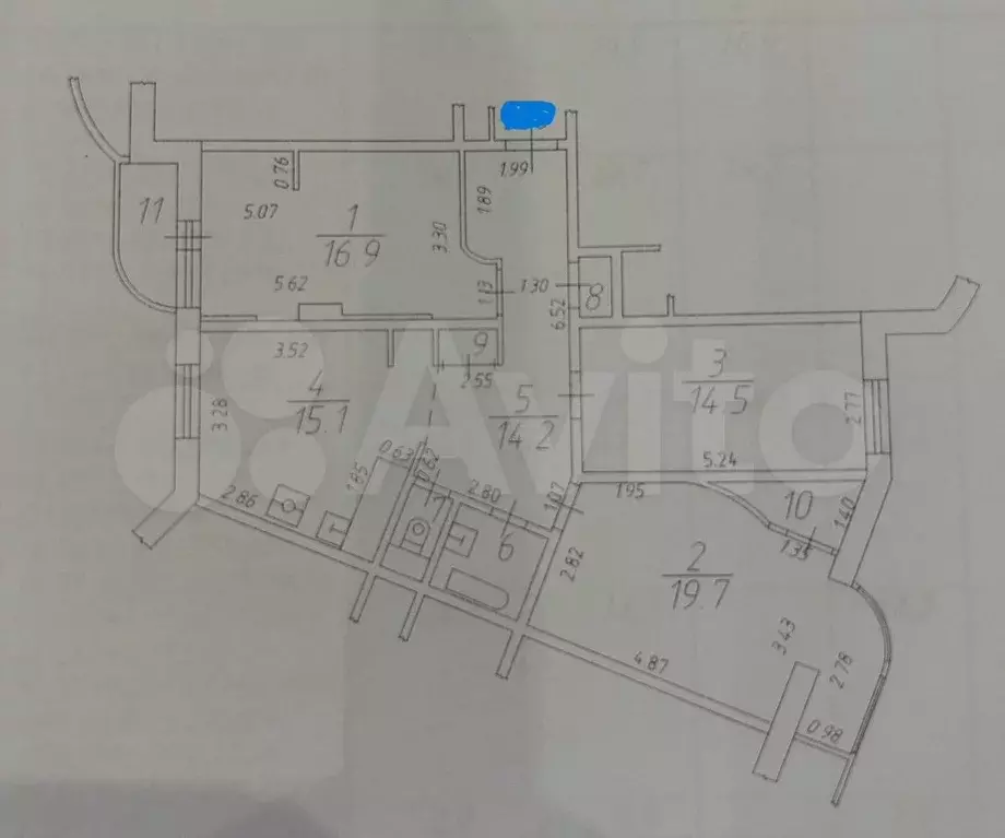 3-к. квартира, 91 м, 13/17 эт. - Фото 0