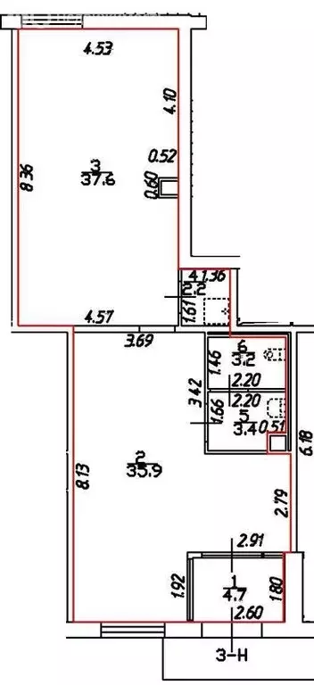 Помещение свободного назначения (87 м) - Фото 2