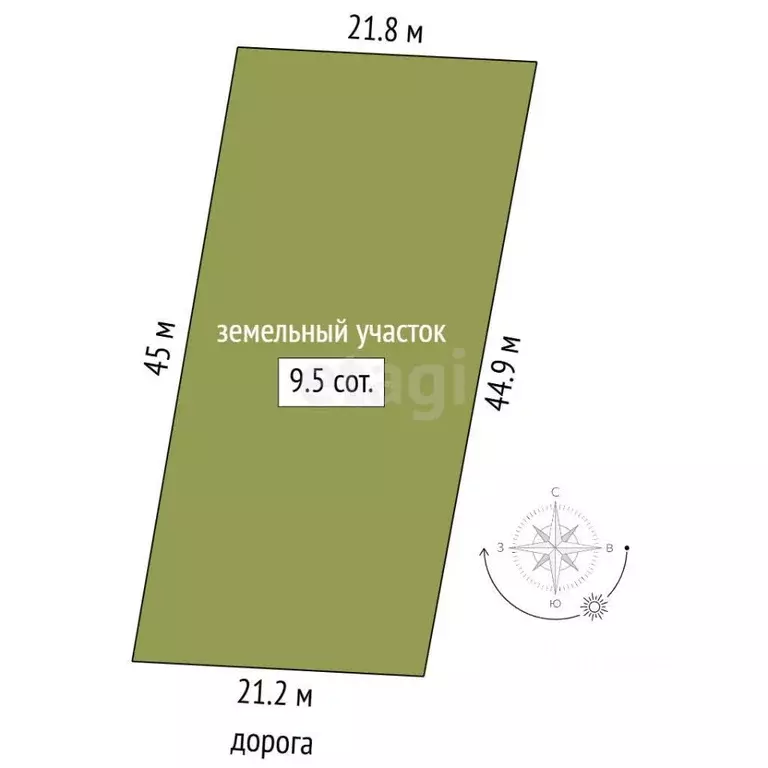Участок в Мордовия, Саранск городской округ, с. Напольная Тавла  (9.5 ... - Фото 2