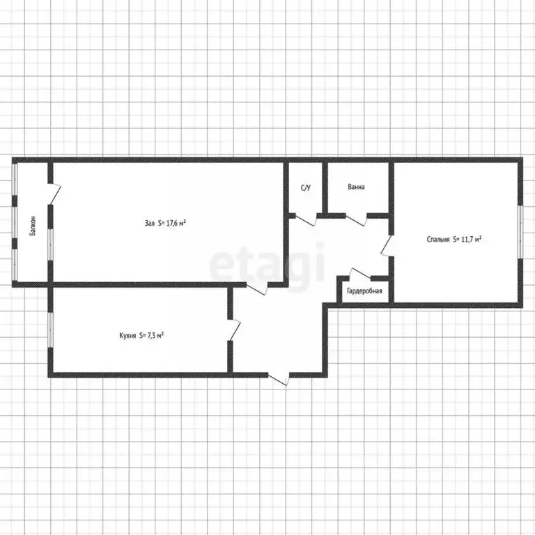 2-к кв. Адыгея, Майкоп ул. 12 Марта, 130К2 (50.7 м) - Фото 1