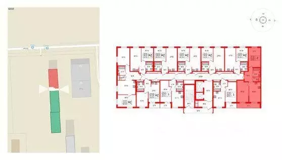 Квартира, 2 комнаты, 56.78 м - Фото 0