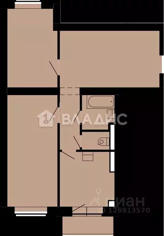 2-к кв. Владимирская область, Владимир ул. Всесвятская, 15 (65.25 м) - Фото 1