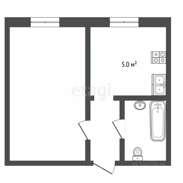 1-к кв. Ярославская область, Рыбинск 9 Мая ул., 17 (28.4 м) - Фото 2