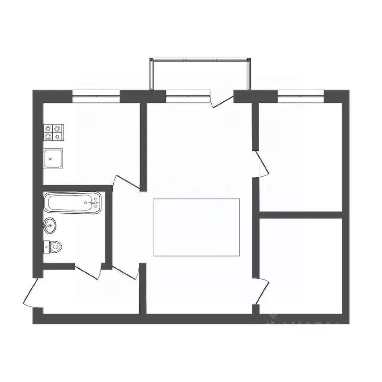 2-к кв. Тульская область, Тула ул. Кирова, 26к2 (45.1 м) - Фото 1