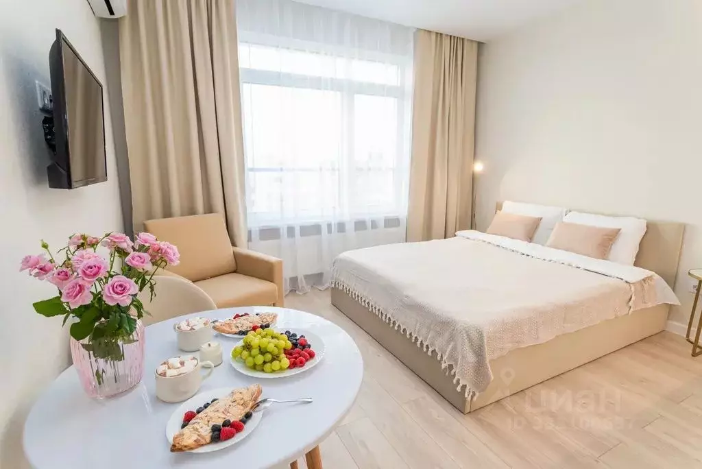 Студия Москва ул. Авиаторов, 1 (25.0 м) - Фото 1