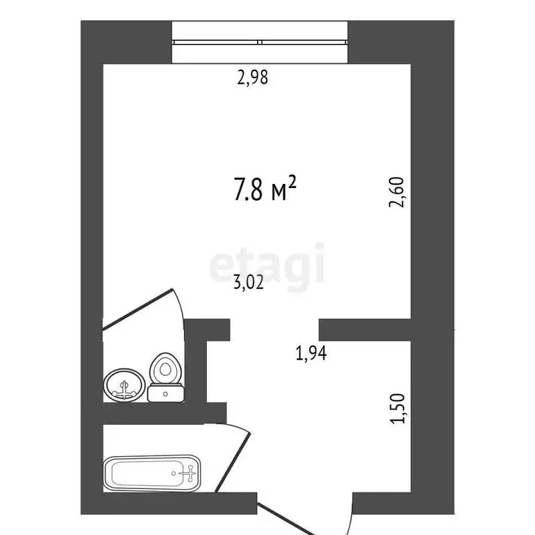 1-комнатная квартира: Стерлитамак, улица Худайбердина, 170А (12.2 м) - Фото 0
