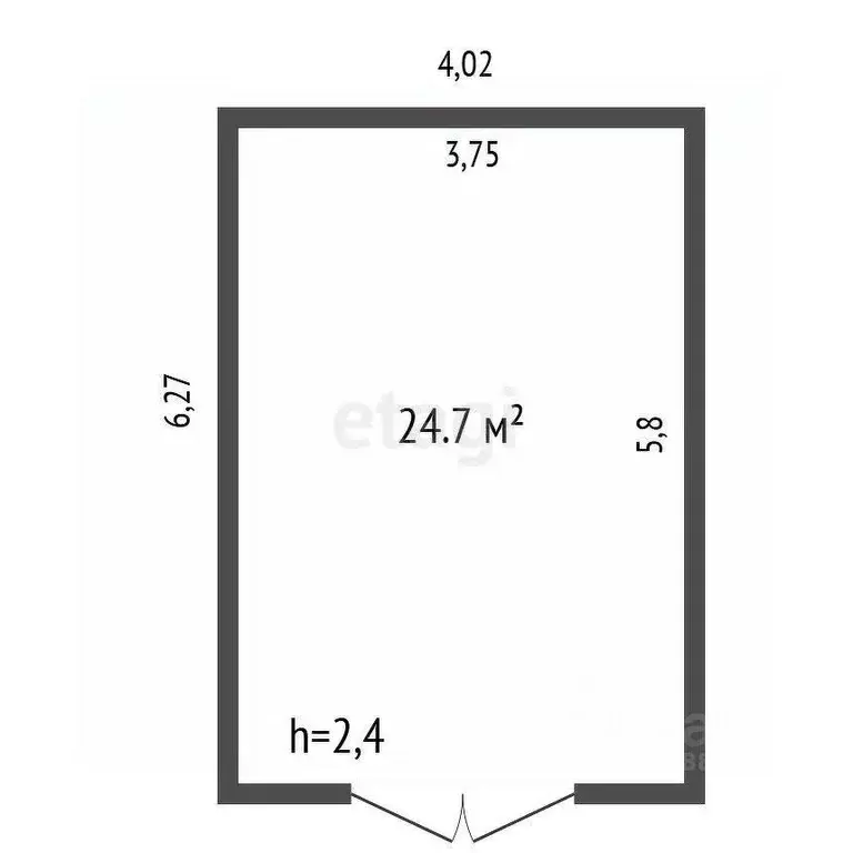 Гараж в Красноярский край, Красноярск Телевизорная ул., 7гС17 (25 м) - Фото 2
