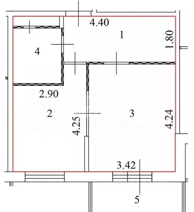 1-к кв. Москва Родниковая ул., 9Ак3 (37.2 м) - Фото 2