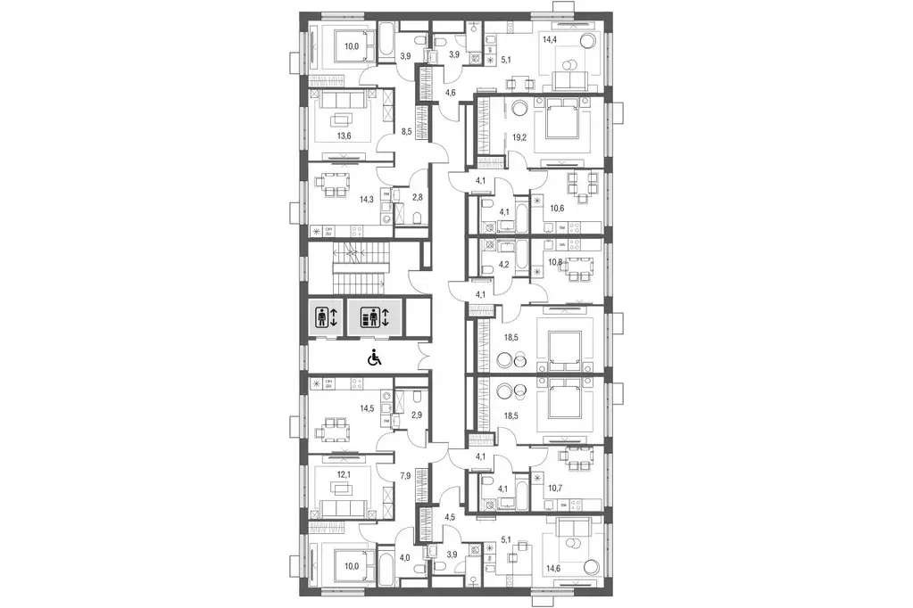 Студия Москва Тагильская ул., 2к1 (28.1 м) - Фото 1