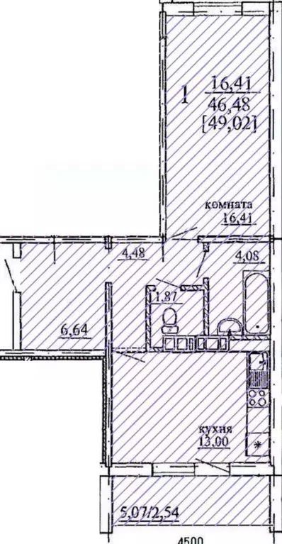 1-к кв. Челябинская область, Челябинск ул. Кулибина (49.02 м) - Фото 0