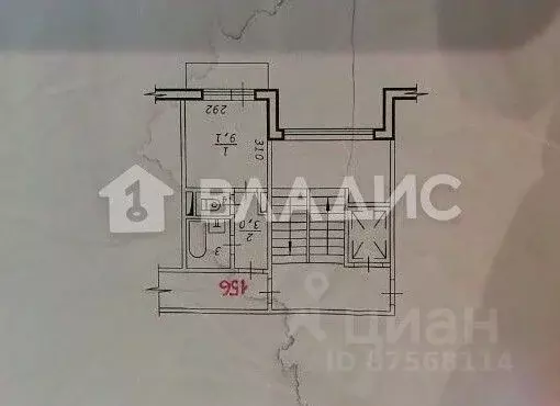 Студия Новосибирская область, Новосибирск ул. Мира, 59 (15.7 м) - Фото 1