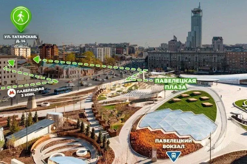 Офис в Москва Татарская ул., 14 (160 м) - Фото 2