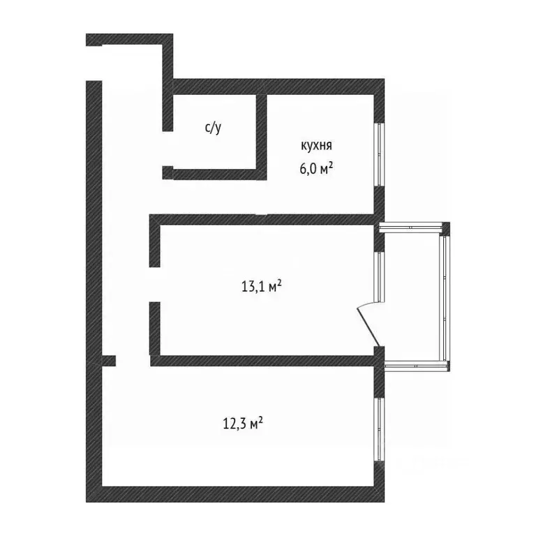2-к кв. Воронежская область, Воронеж ул. Гайдара, 11А (44.0 м) - Фото 2