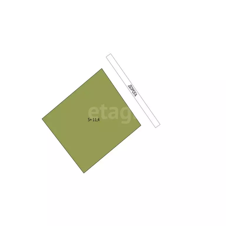 Участок в деревня Кайбалы, Спасская улица (11.4 м) - Фото 1