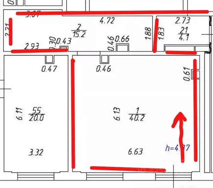 Помещение свободного назначения в Москва Сигнальный проезд, 16/1 (55 ... - Фото 2