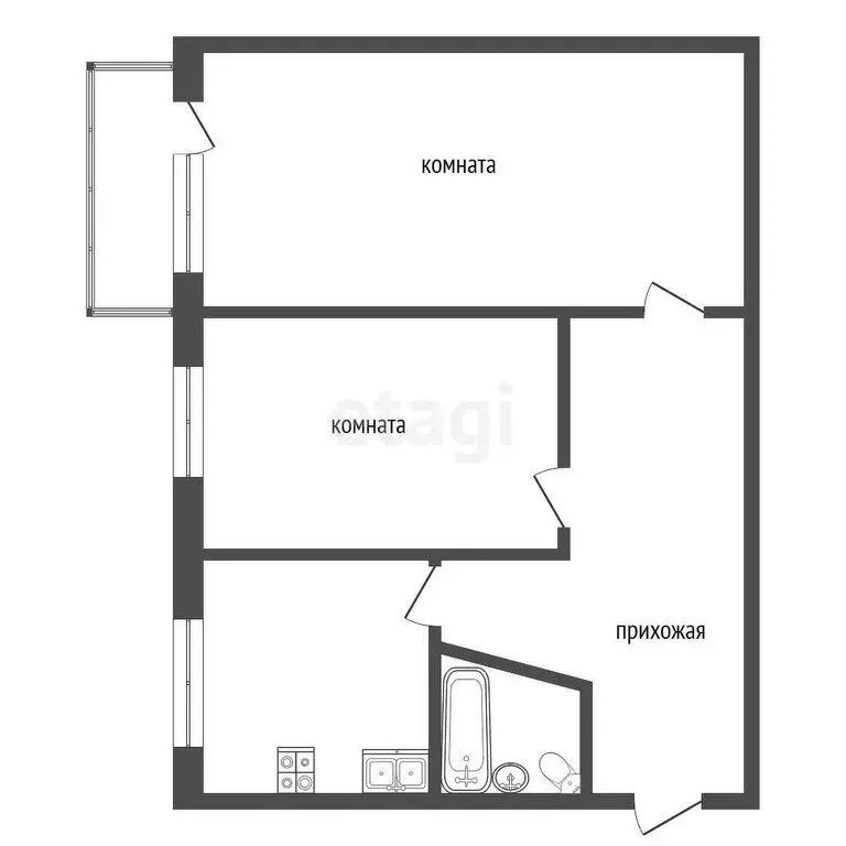 2-комнатная квартира: Верхняя Салда, улица Воронова, 11 (51 м) - Фото 0