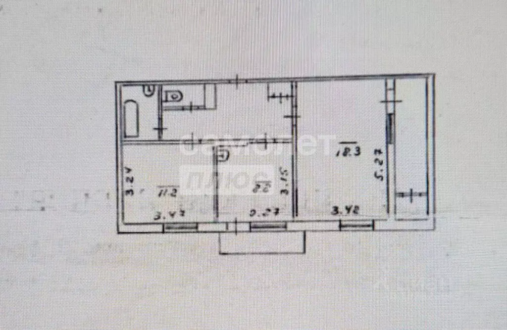 2-к кв. Приморский край, Находка пос. Врангель, ул. Бабкина, 15 (42.8 ... - Фото 2