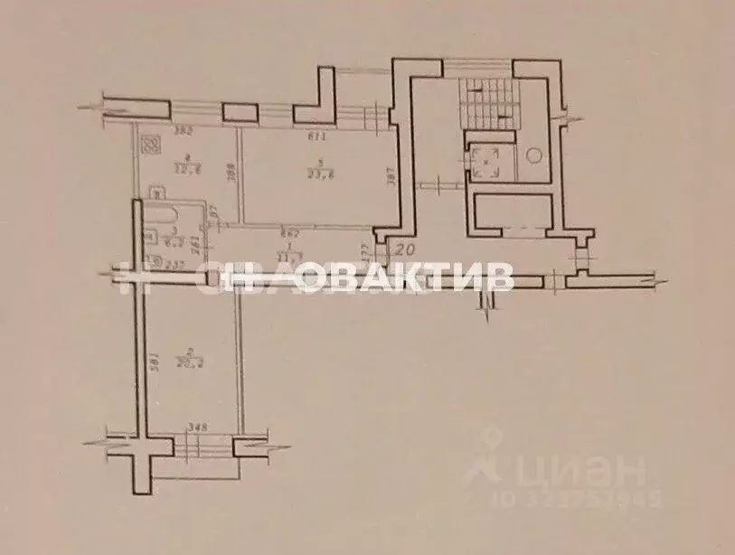 2-к кв. Новосибирская область, Новосибирск Обская ул., 80/1 (76.6 м) - Фото 2