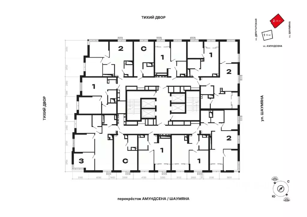3-к кв. Свердловская область, Екатеринбург ул. Шаумяна, 11 (75.0 м) - Фото 2