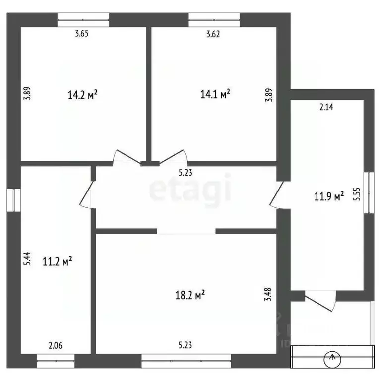 Дом в Белгородская область, Белгородский район, Разумное рп, ... - Фото 1