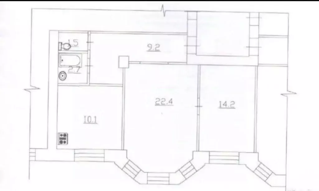 2-к кв. Самарская область, Самара Волжский просп., 37 (60.0 м) - Фото 2