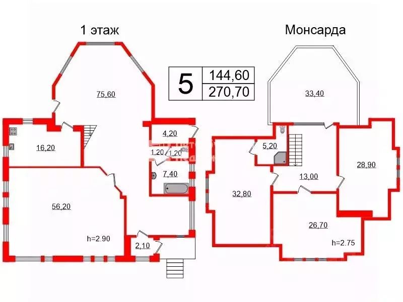 Дом в Санкт-Петербург Сергиево тер., ул. Льва Толстого, 9 (271 м) - Фото 1