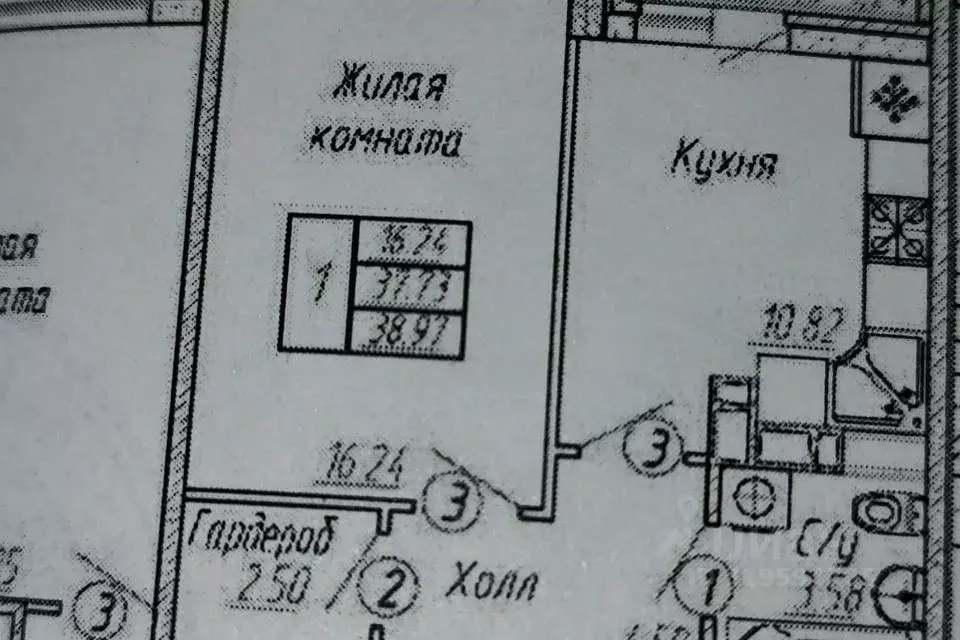 1-к кв. Краснодарский край, Краснодар ул. Конгрессная, 19/1к2 (39.0 м) - Фото 1