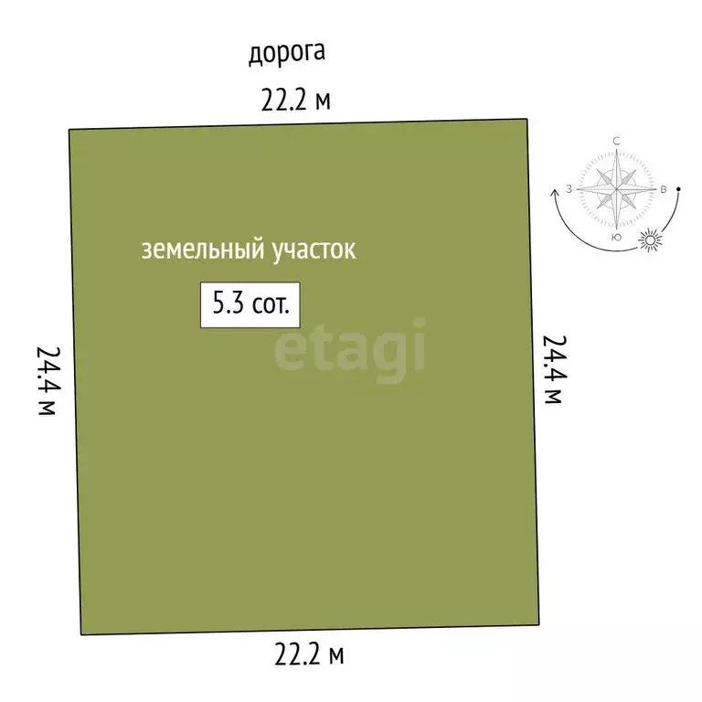 Участок в Тюменская область, Нижнетавдинский муниципальный округ, ... - Фото 1