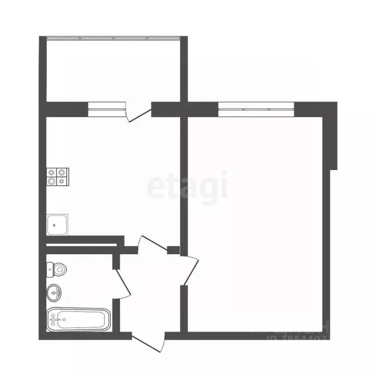1-к кв. Оренбургская область, Оренбург ул. Терешковой, 134А (37.5 м) - Фото 1