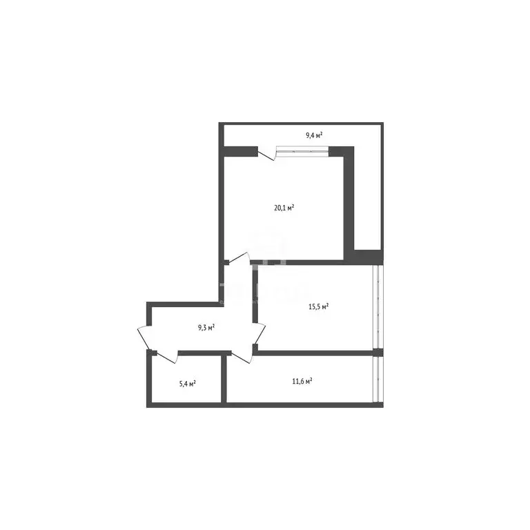 2-комнатная квартира: Юкки, Садовая улица, 3 (62.3 м) - Фото 0